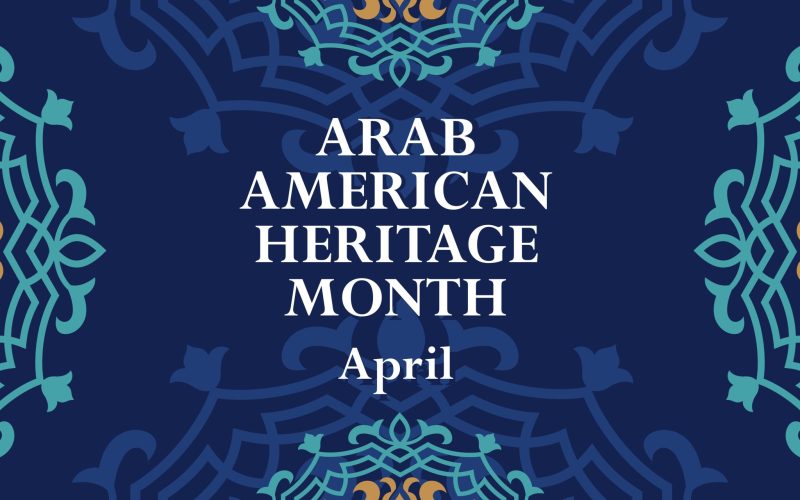 Arab American Heritage Month. Vector banner for social media, poster, greeting card. A national holiday celebrated in April in the United States by people of Arab origin