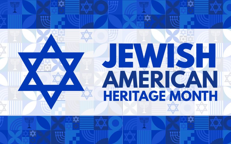 Jewish American Heritage Month. Poster, card, banner and background