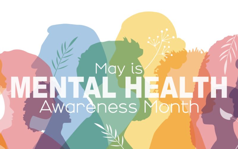 May is Mental Health Awareness Month banner.