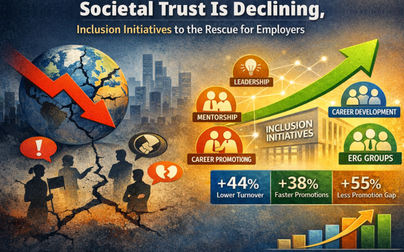 Societal Trust Is Declining, Inclusion Initiatives to the Rescue for Employers